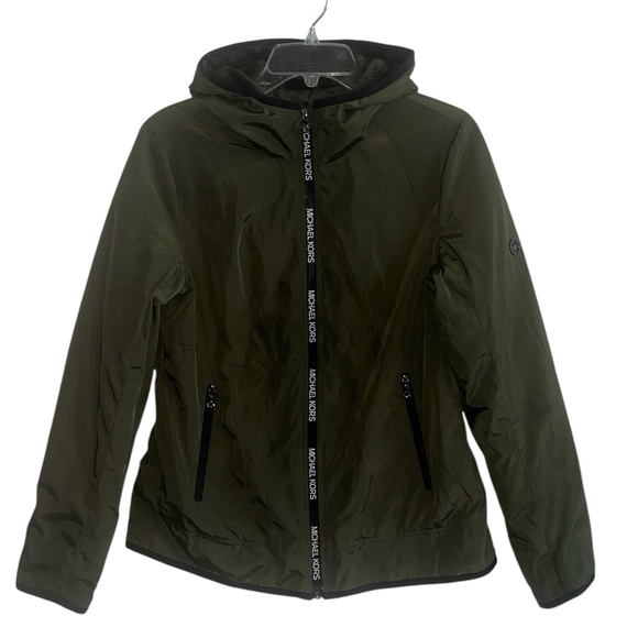 Michael Kors Women’s Hooded Windbreaker Jacket Coat, Size Small - Picture 3 of 10